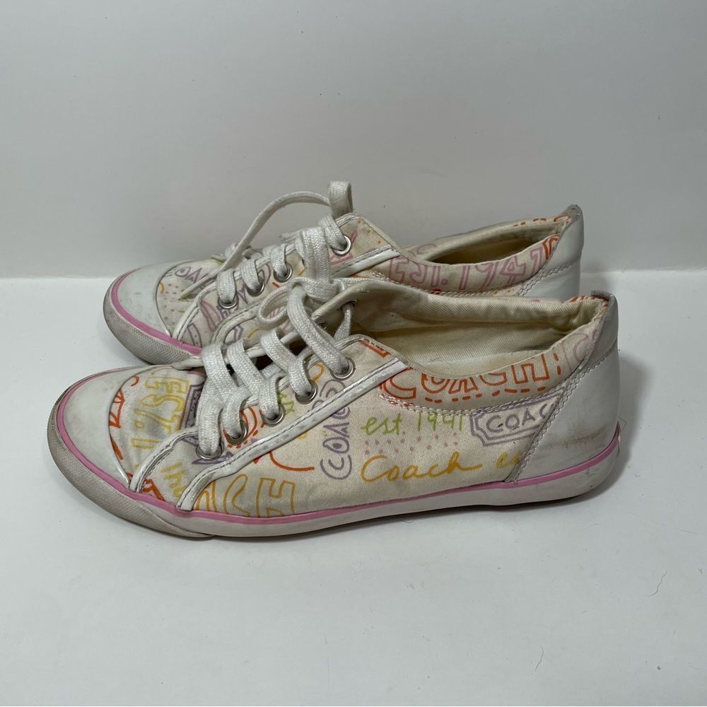 Coach Barrette Retro Graphic Printed Sneakers - Picture 3 of 8